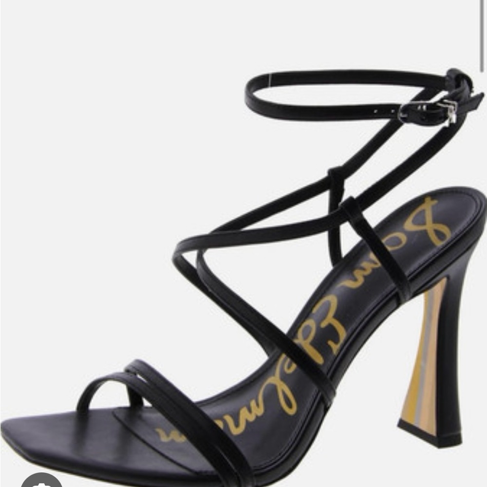Sam Edelman Black Strappy Heels